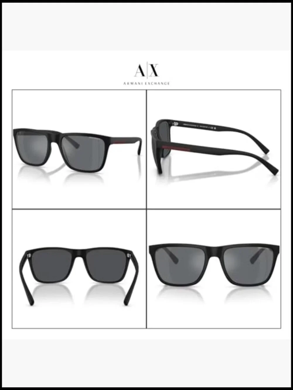 Square Sunglasses with Microfiber Cloth & Lens Spray Kit